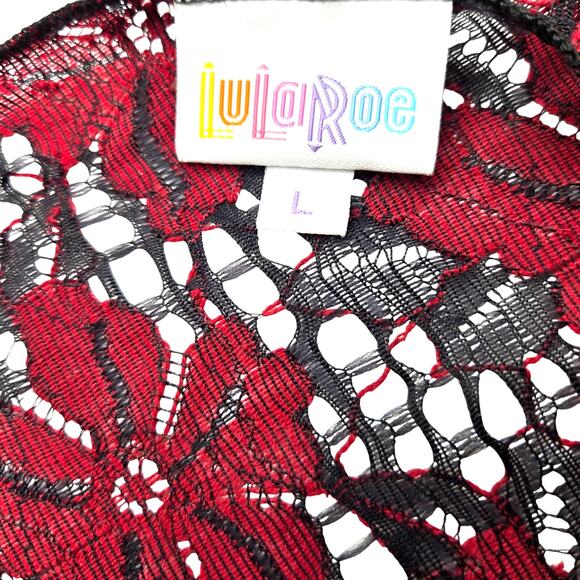 NWT Lularoe Women's Blazer Large L Top Misses Size12 14  Lace Cardigan Cover New - Picture 4 of 8